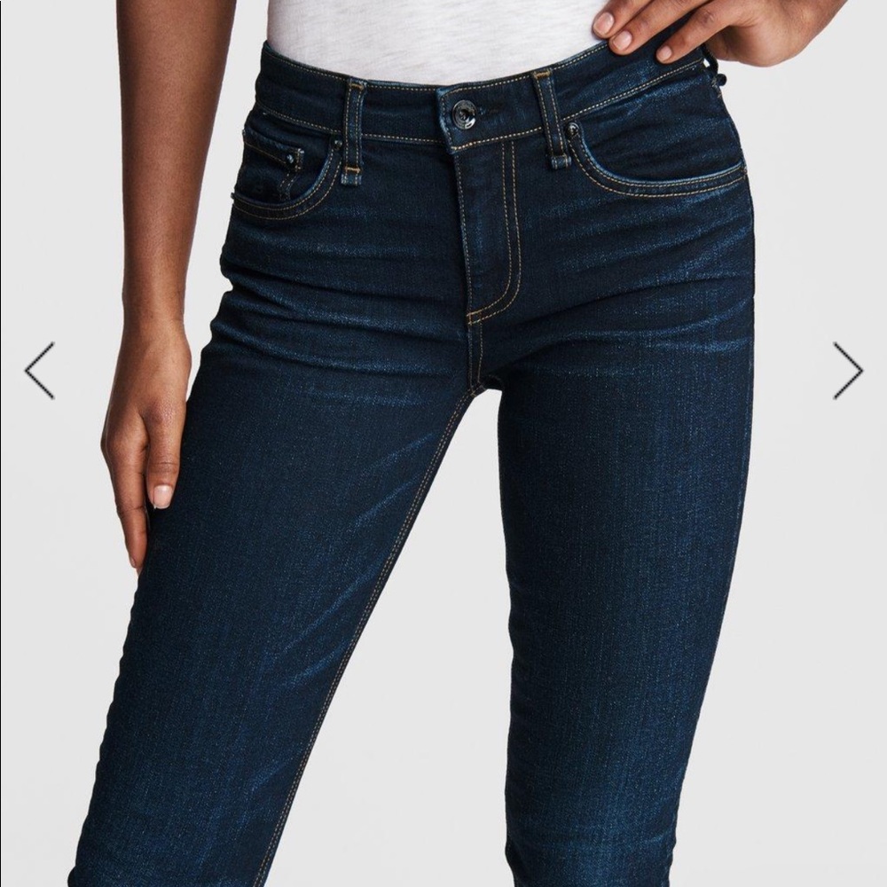 Rag & Bone mid-rise skinny jeans